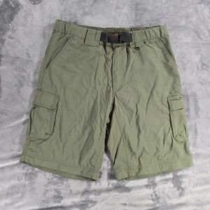 Boy Scouts of America Switchback Shorts Men S Green Belted Nylon Cargo Outdoor